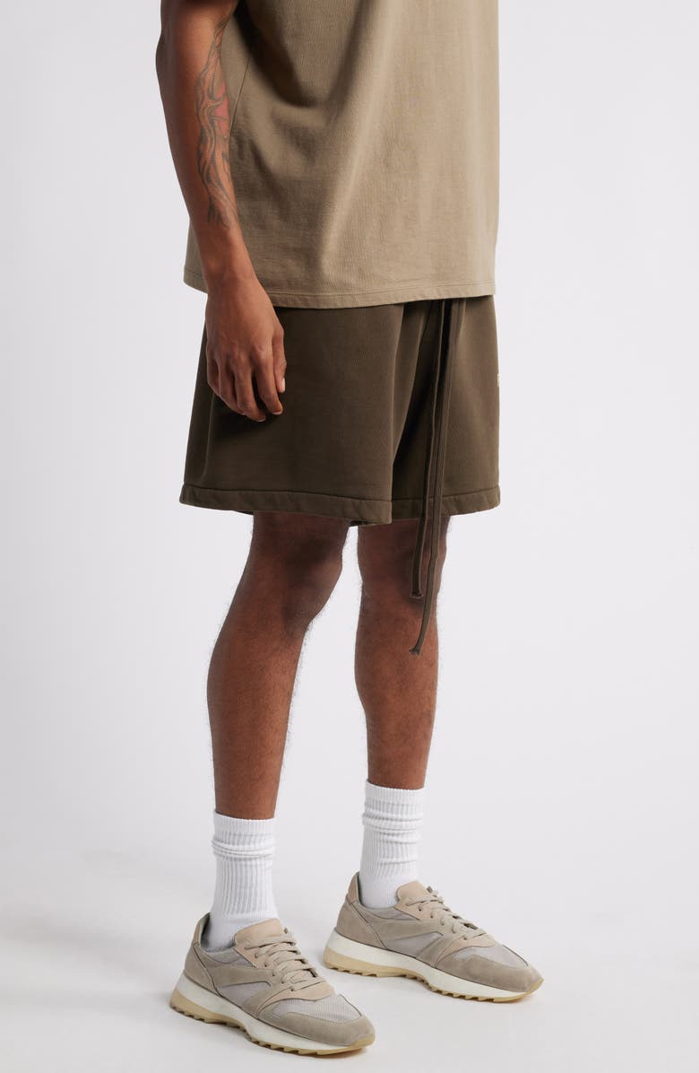 Fear of God Essentials Cotton Blend Heavy Fleece Soccer Sweat Shorts, Alternate, color, 