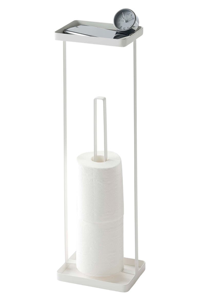 Toilet Paper Stand, Main, color, WHITE
