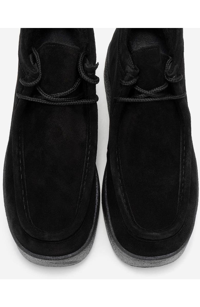 Forever & Always Shoes Melia Leather Platform Boot, Alternate, color, Black Suede