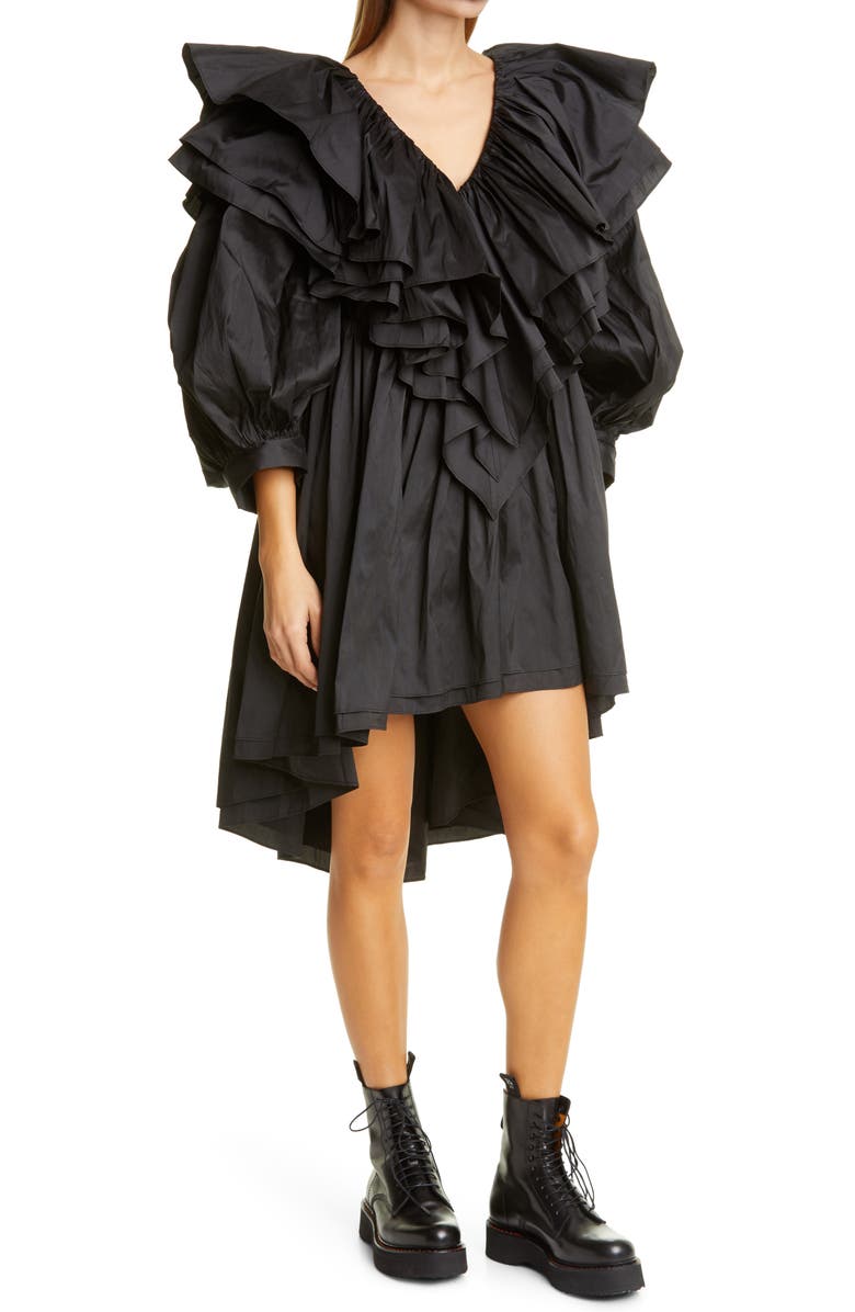 Vaquera Taffeta Party Dress, Alternate, color, 