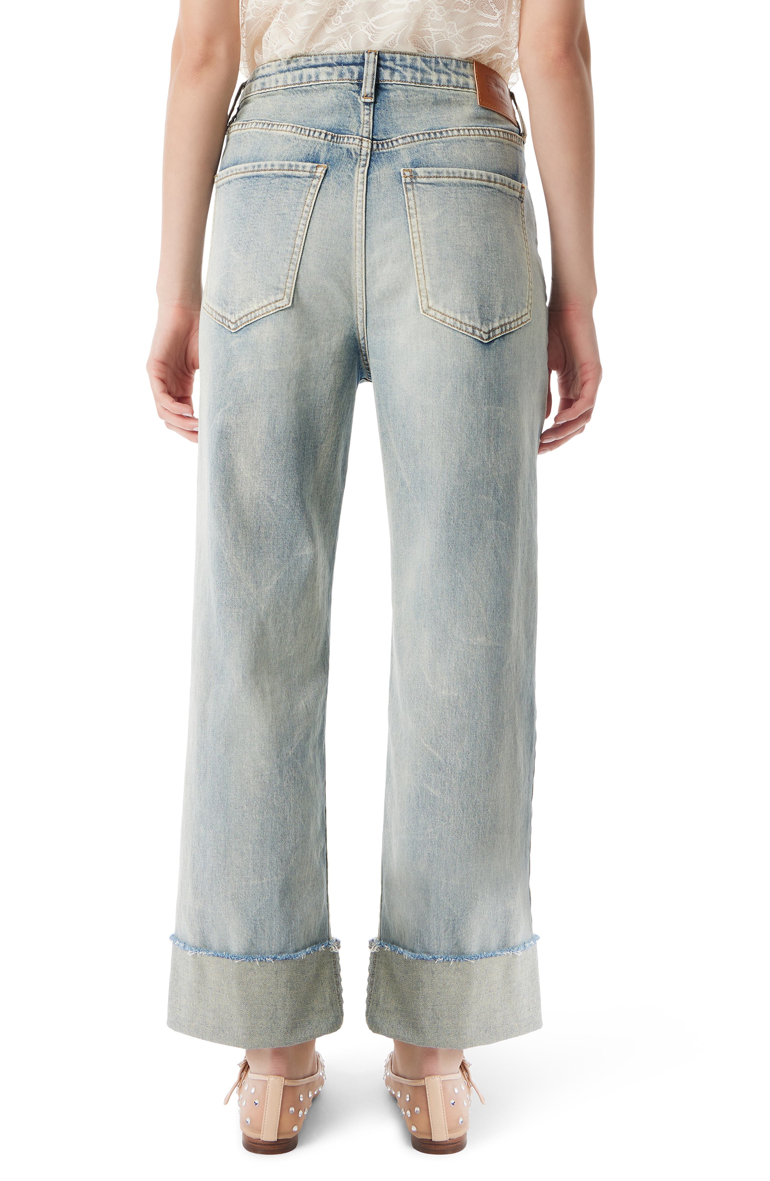 Cuffed Wide Leg Jeans - image 2