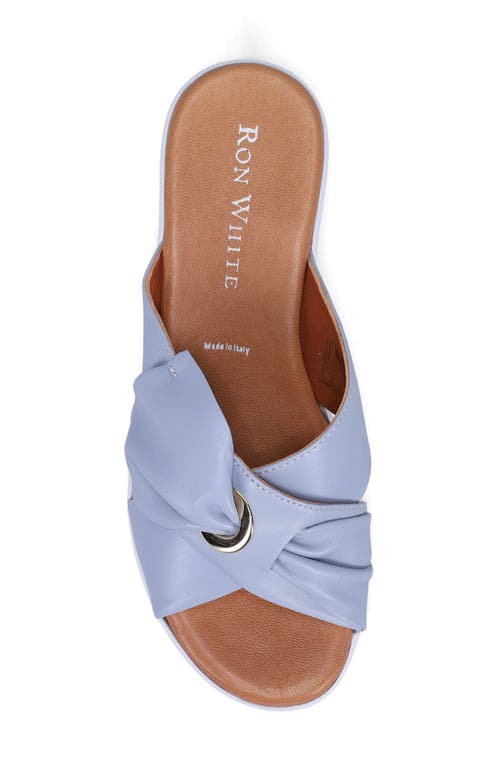 Ron White Patrika Platform Wedge Slide Sandal In Periwnkle