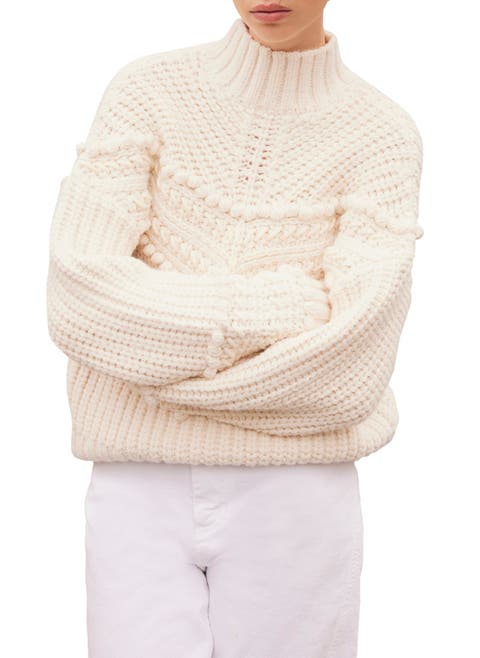Bobble Detail Knit Sweater