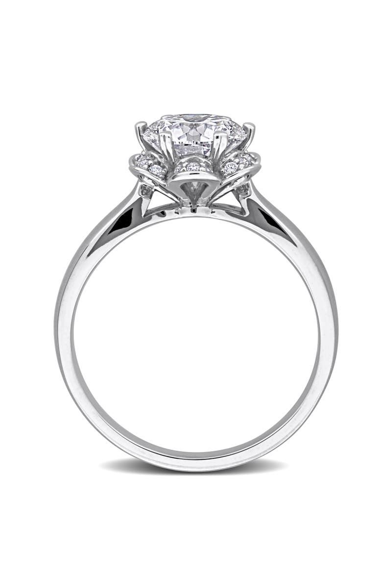 Julianna B. 1-5/8 ctw Lab-Grown Diamond Flower Ring 18k, Alternate, color, White Gold