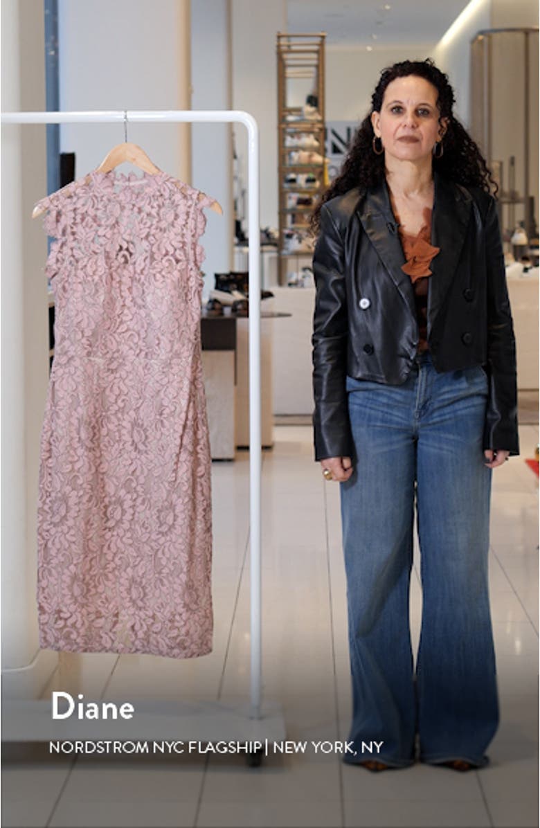 Illusion Lace Sheath Dress, sales video thumbnail