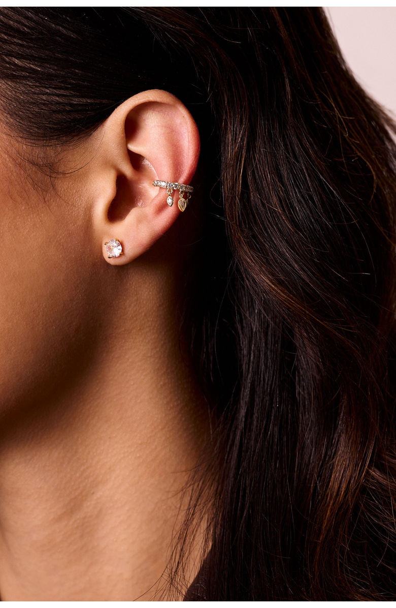 Electric Picks Dash Cuff Earring, Alternate, color, Gold