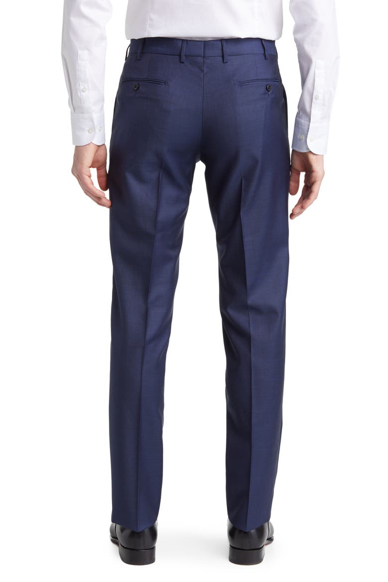 Parker Classic Wool Sharkskin Dress Pants, Alternate, color, BLUE