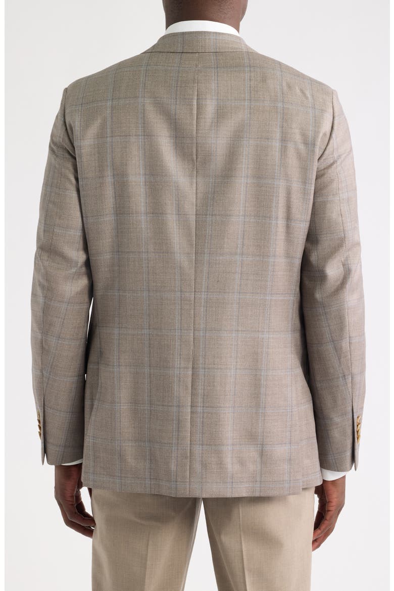 Hartford Classic Windowpane Wool Sport Coat, Alternate, color, TAN