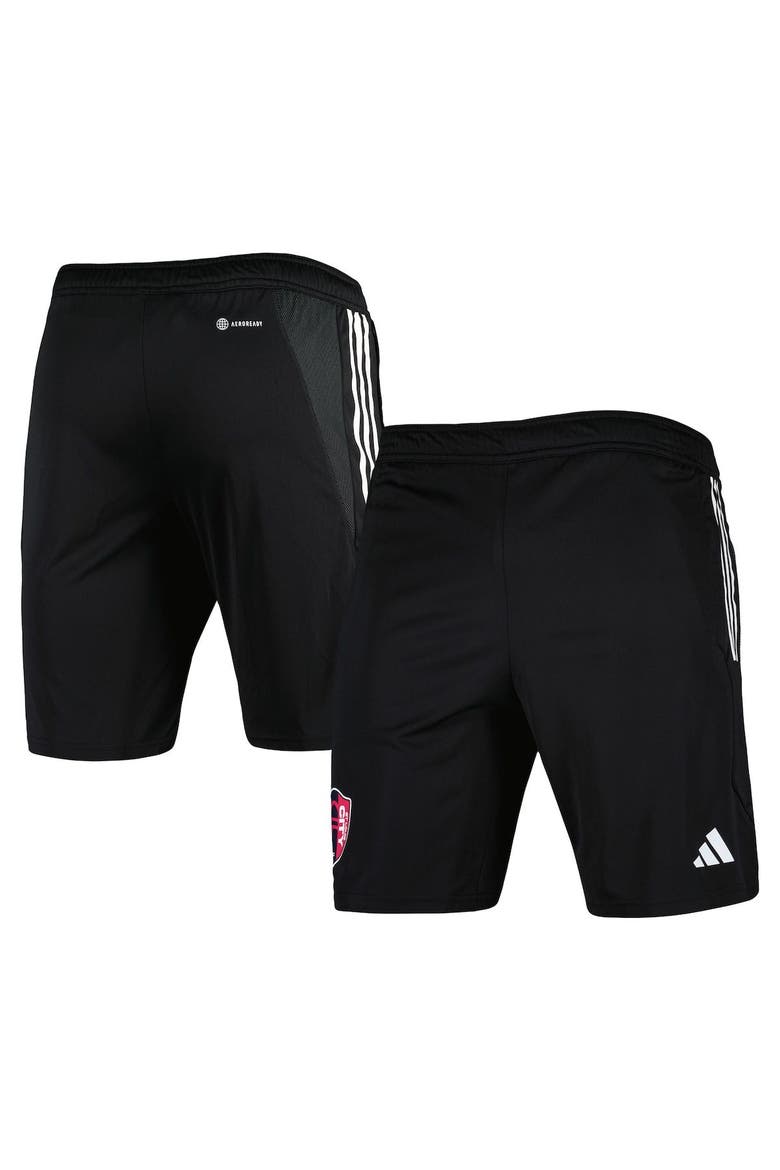Men's adidas Black St. Louis City SC 2023 On-Field AEROREADY Training Shorts, Main, color, Black