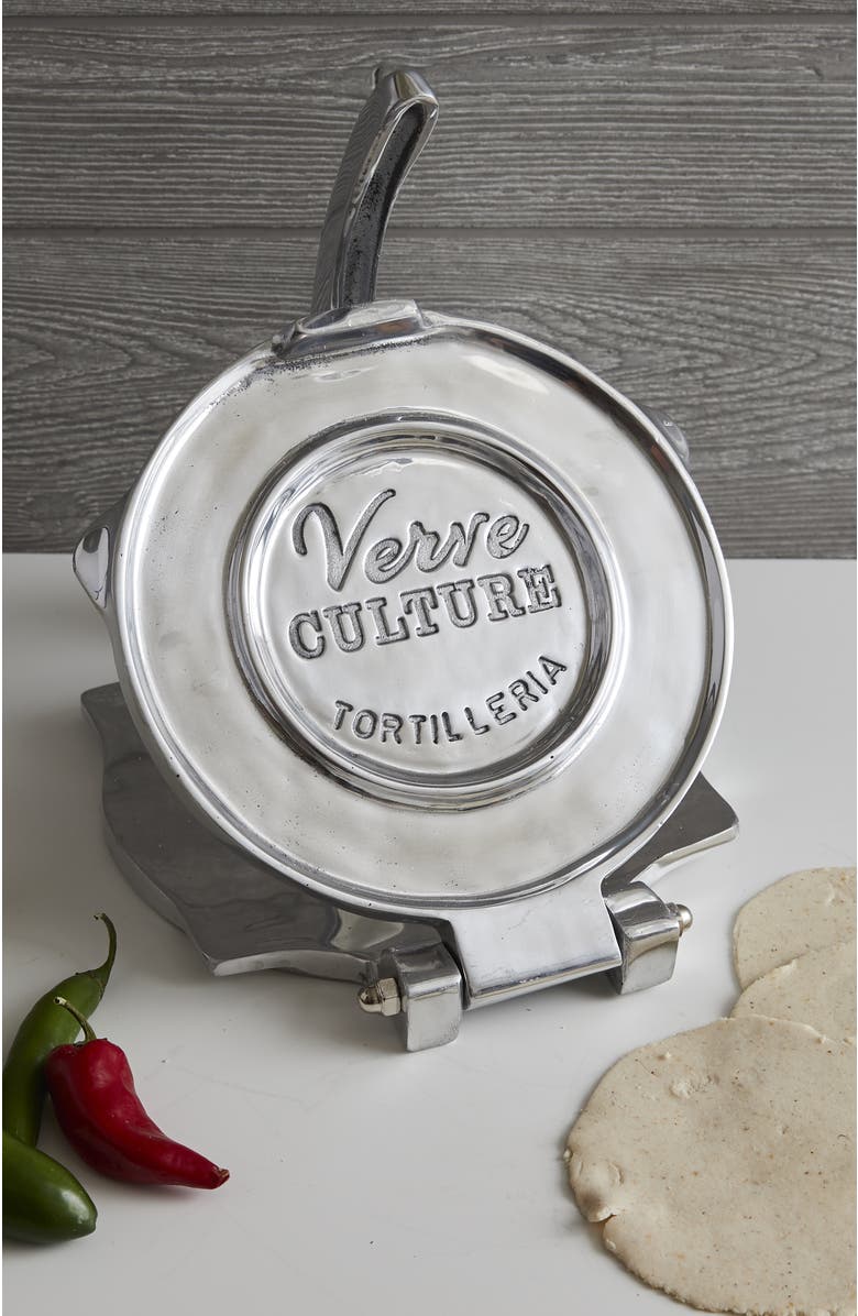 Verve Culture XL Tortilla Press - Polished Aluminum, Alternate, color, Silver