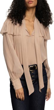 Sanctuary Fade Into You Ruffle Georgette Top