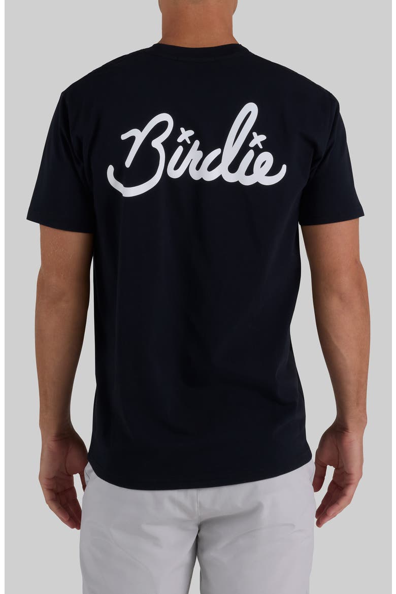 Birdie Cotton Graphic T-Shirt, Alternate, color, BLACK