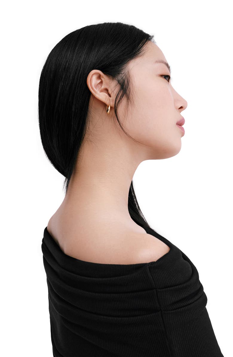 Marcella Bennett Off the Shoulder Knit Top, Alternate, color, Black