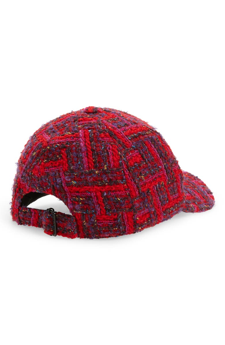 Saint Laurent Casquette Tweed Baseball Cap, Alternate, color,