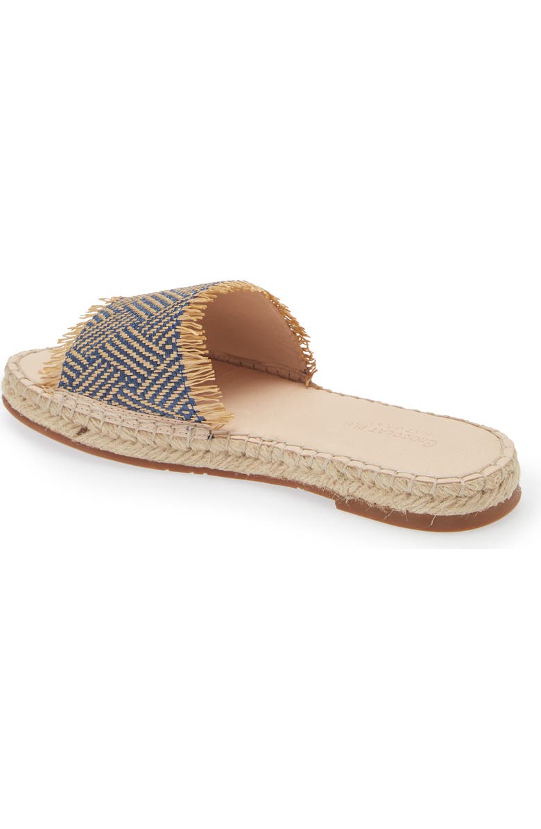 Chocolat Blu Evana Raffia Slide Sandal, Alternate, color,