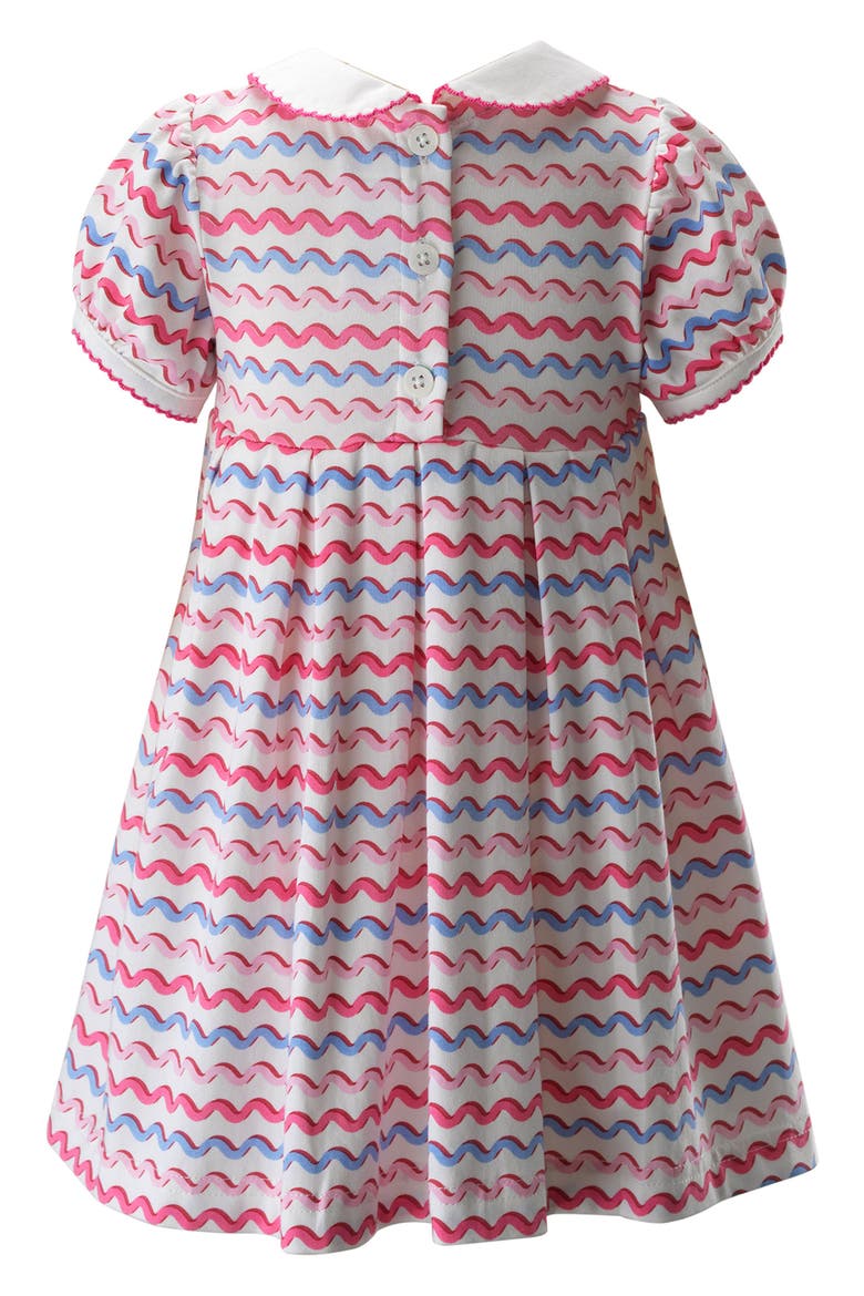 Squiggle Stripe Cotton Dress, Alternate, color, PINK MULTI