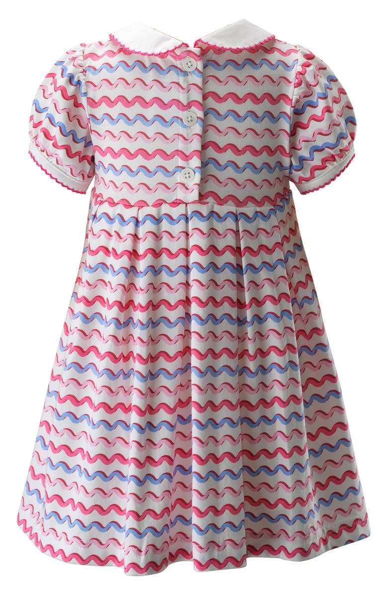 Rachel Riley Squiggle Stripe Cotton Dress, Alternate, color, 
