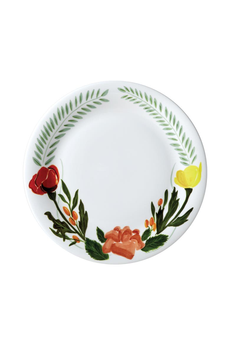 Language of Flowers Dinner Plate, Main, color, Multi