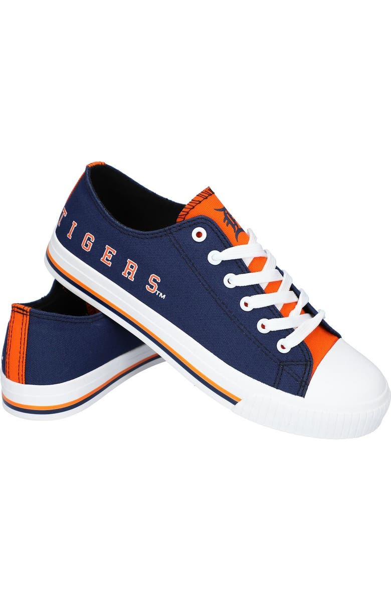 FOCO Men's FOCO Detroit Tigers Tonal Wordmark Canvas Shoe, Alternate, color,