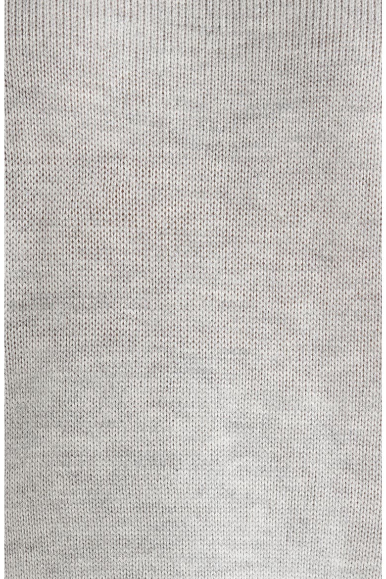 Azira Mixed Media Layered Sweater, Alternate, color, LIGHT GREY MULTI