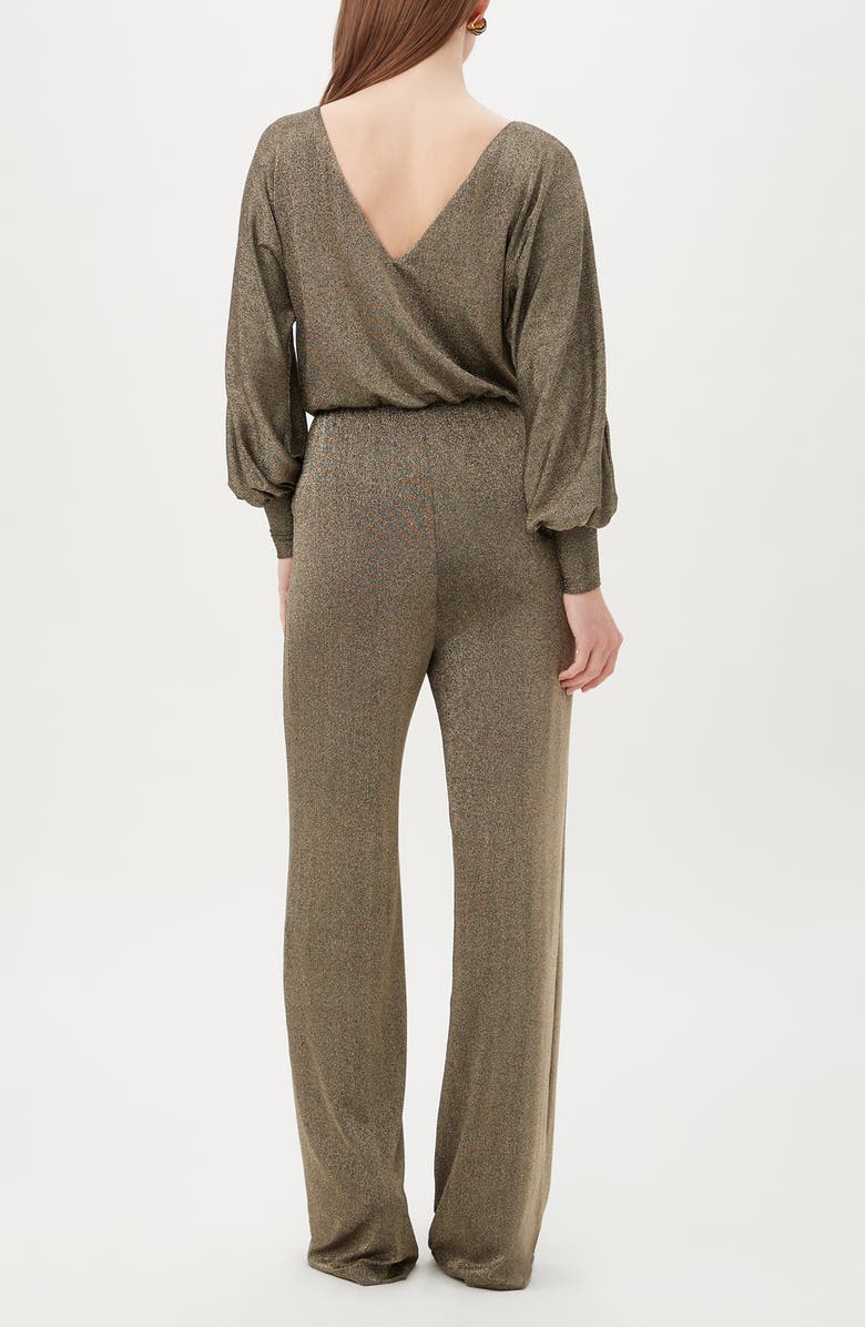 Trina Turk Europa Metallic Long Sleeve Jumpsuit, Alternate, color, 