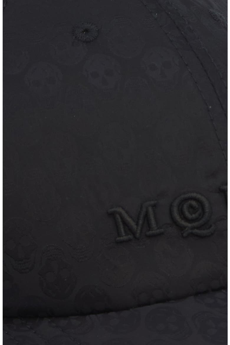 Skull Jacquard Adjustable Baseball Cap, Alternate, color, BLACK