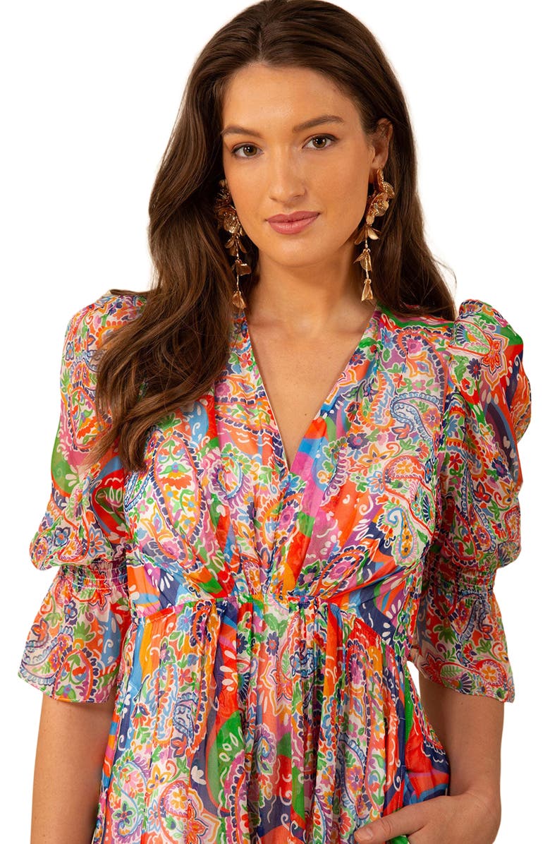 Hale Bob Ophelia Chiffon Maxi Dress, Alternate, color, 