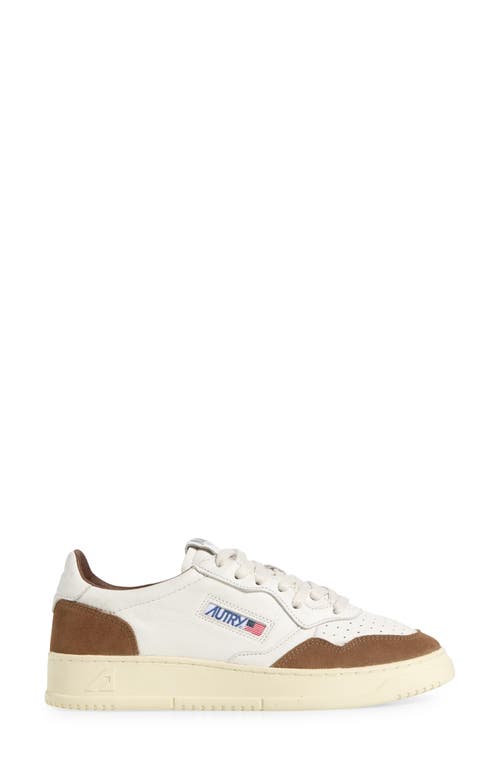 Autry Low Sneaker With Contrast Panels And Perforated Detailing