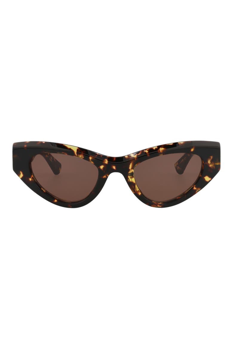 49mm Cat Eye Sunglasses, Main, color, HAVANA HAVANA BROWN