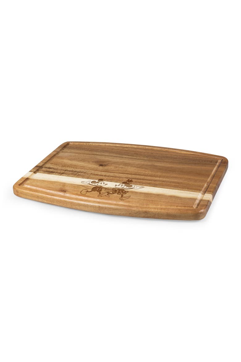 Disney® Mickey Mouse Ovale Cutting Board, Alternate, color, BROWN/MICKEY MINNIE