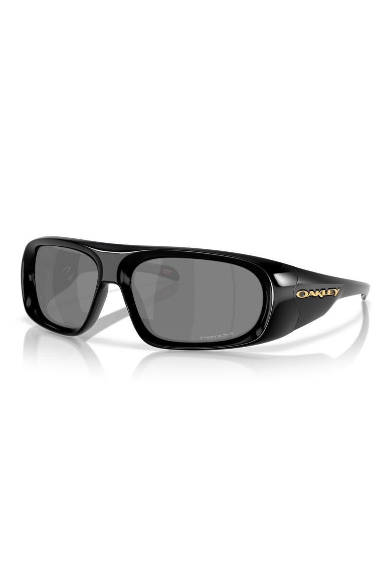 61mm Prizm™ Shield Sunglasses, Alternate, color, BLACK