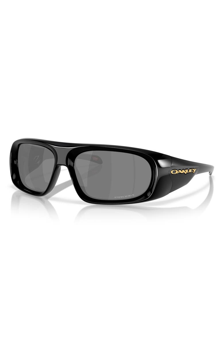 Oakley 61mm Prizm<sup>™</sup> Shield Sunglasses, Alternate, color, Black