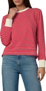 Joe's Stripe Long Sleeve Cotton T-Shirt