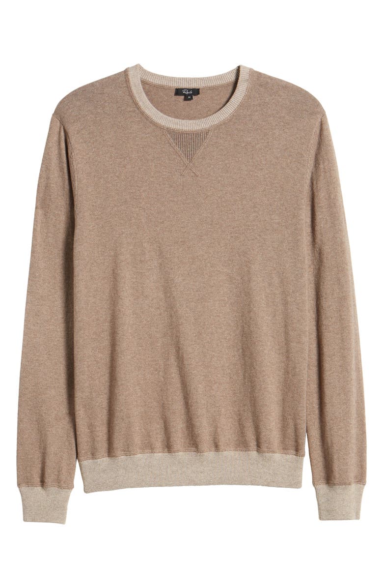 Rails Burns Cotton Blend Sweater, Alternate, color, Mocha Heather