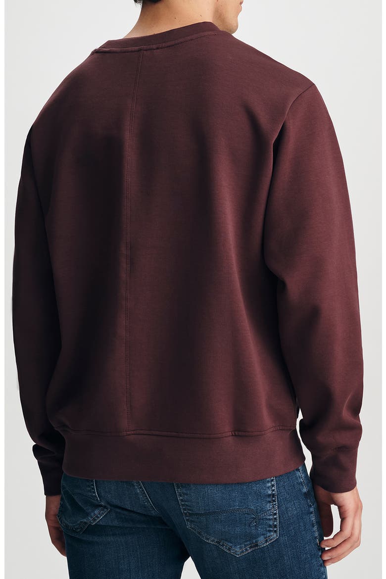 Cotton Blend Sweatshirt, Alternate, color, FUDGE