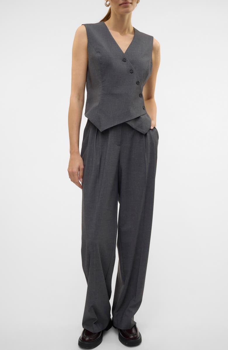 VERO MODA Liba Asymmetric Button Waistcoat, Alternate, color,