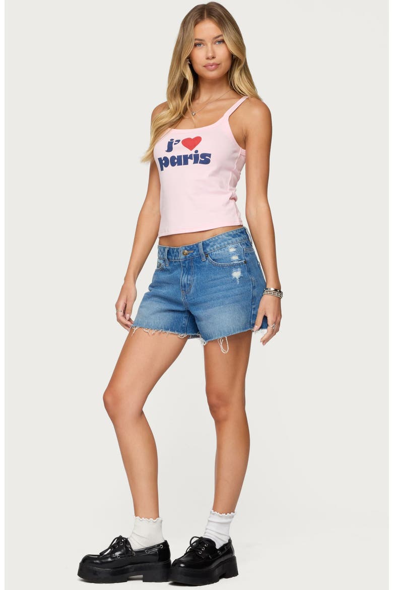Love Paris Crop Graphic Camisole, Alternate, color, LIGHT-PINK