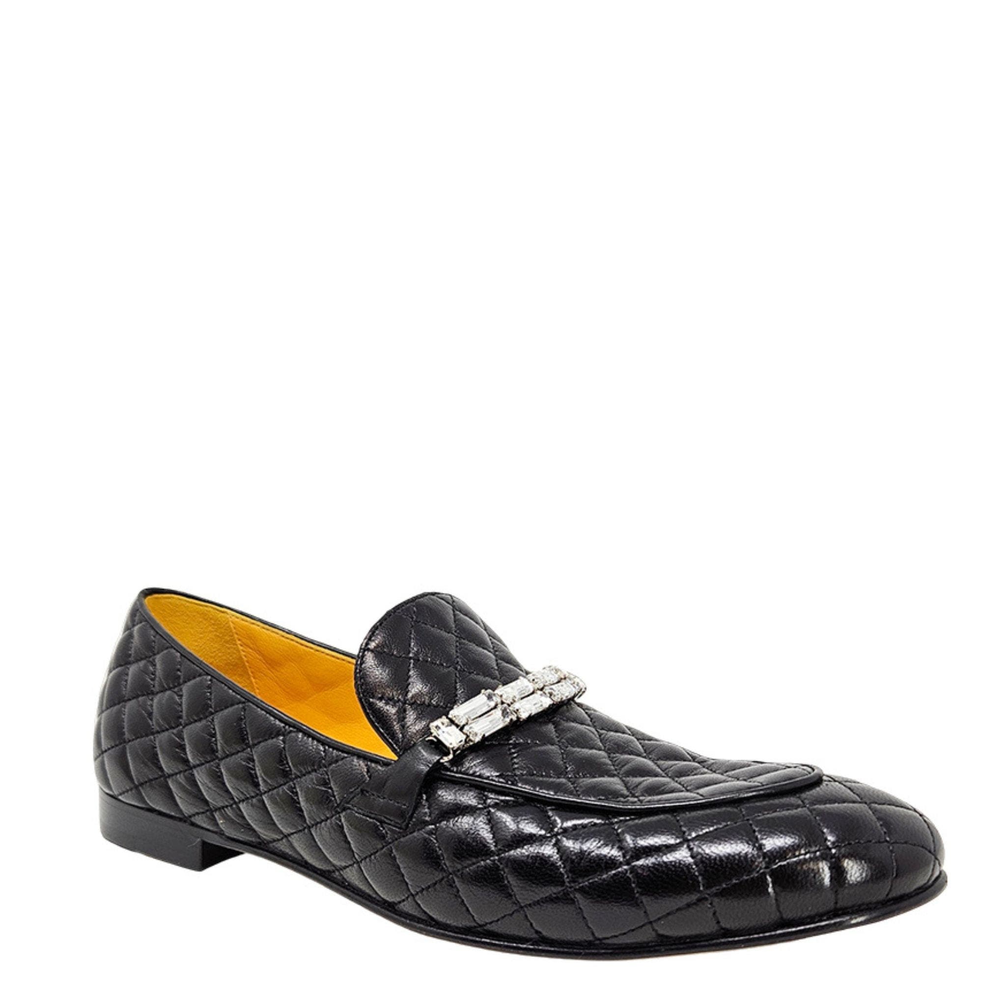 Madison Maison Flat Quilted Loafer, Alternate, color, Black