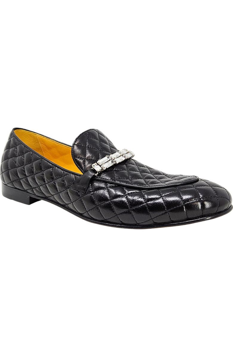 Madison Maison Flat Quilted Loafer, Alternate, color, Black