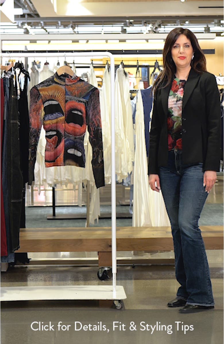 Long Sleeve Lip Print Top, sales video thumbnail