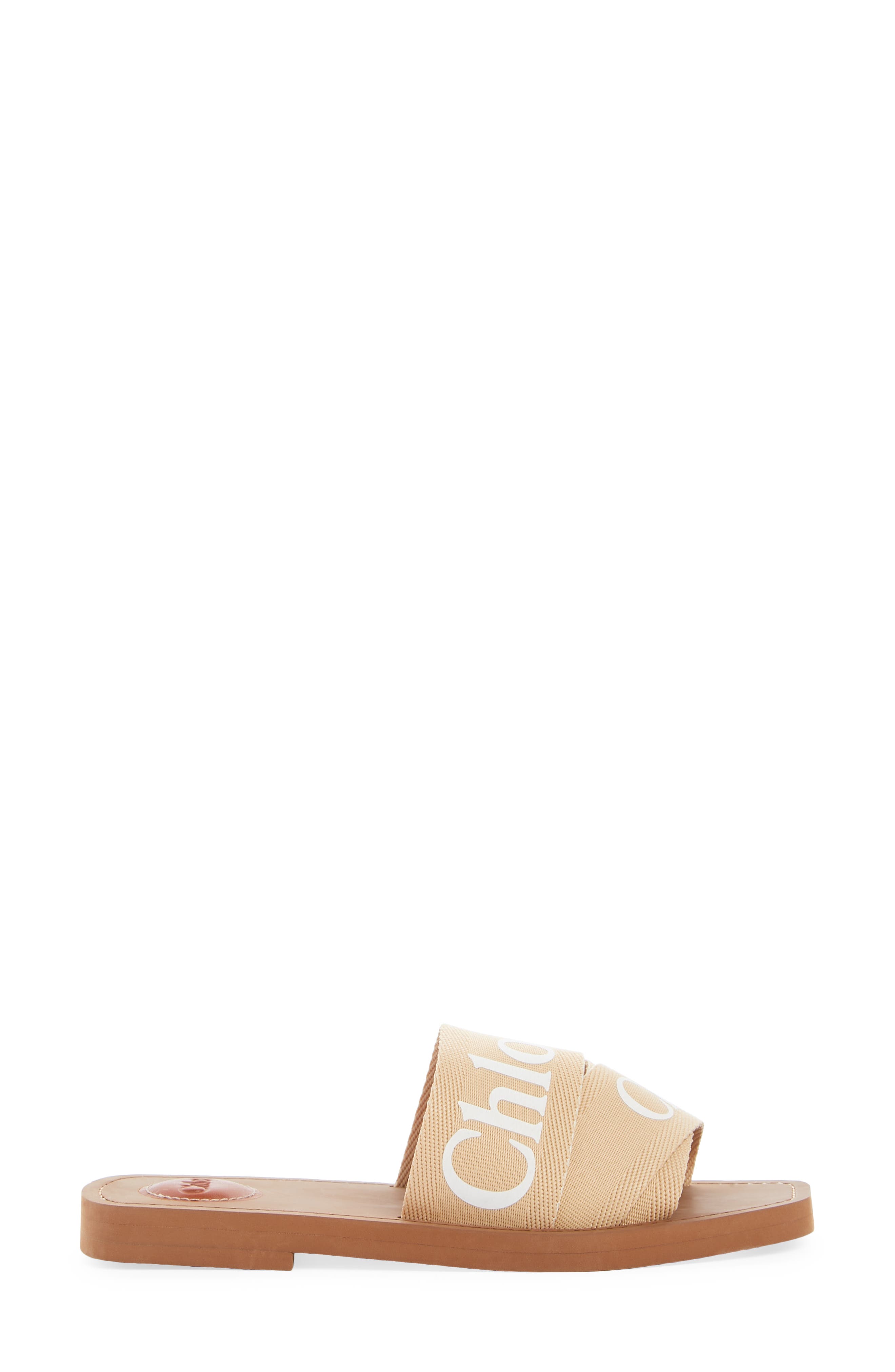Chloé Logo Slide Sandal, Alternate, color, 