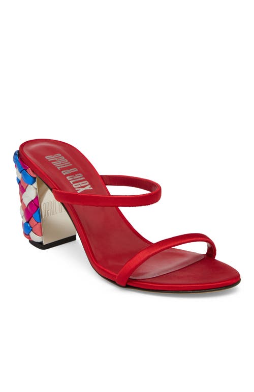 April & Alex Bianca Heel In Red