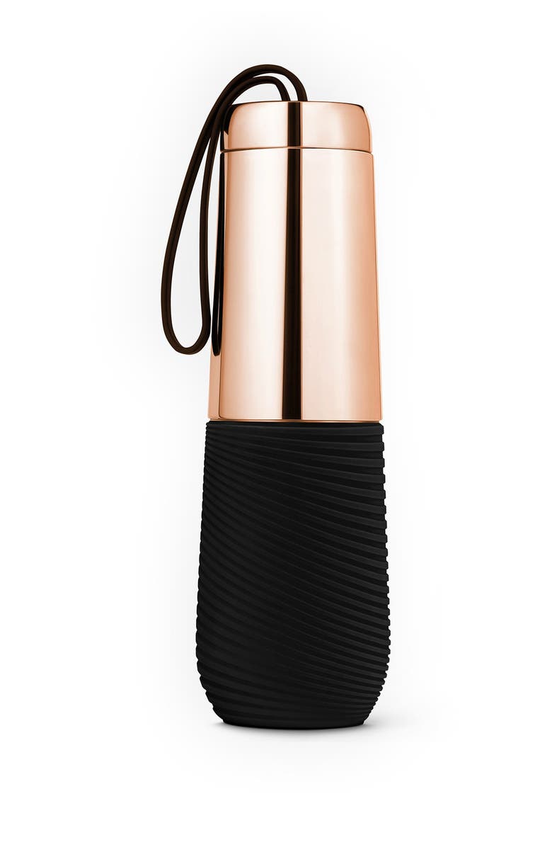 ART AND COOK 16 oz. Water Double Wall Stainless Steel Water Bottle with Silicone Grip - Rose Gold, Main, color, 