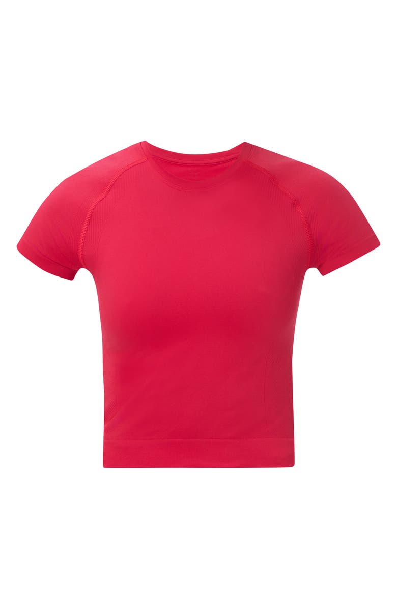 Sweaty Betty Athlete Seamless Workout Crop T-Shirt, Alternate, color, Crimson Red