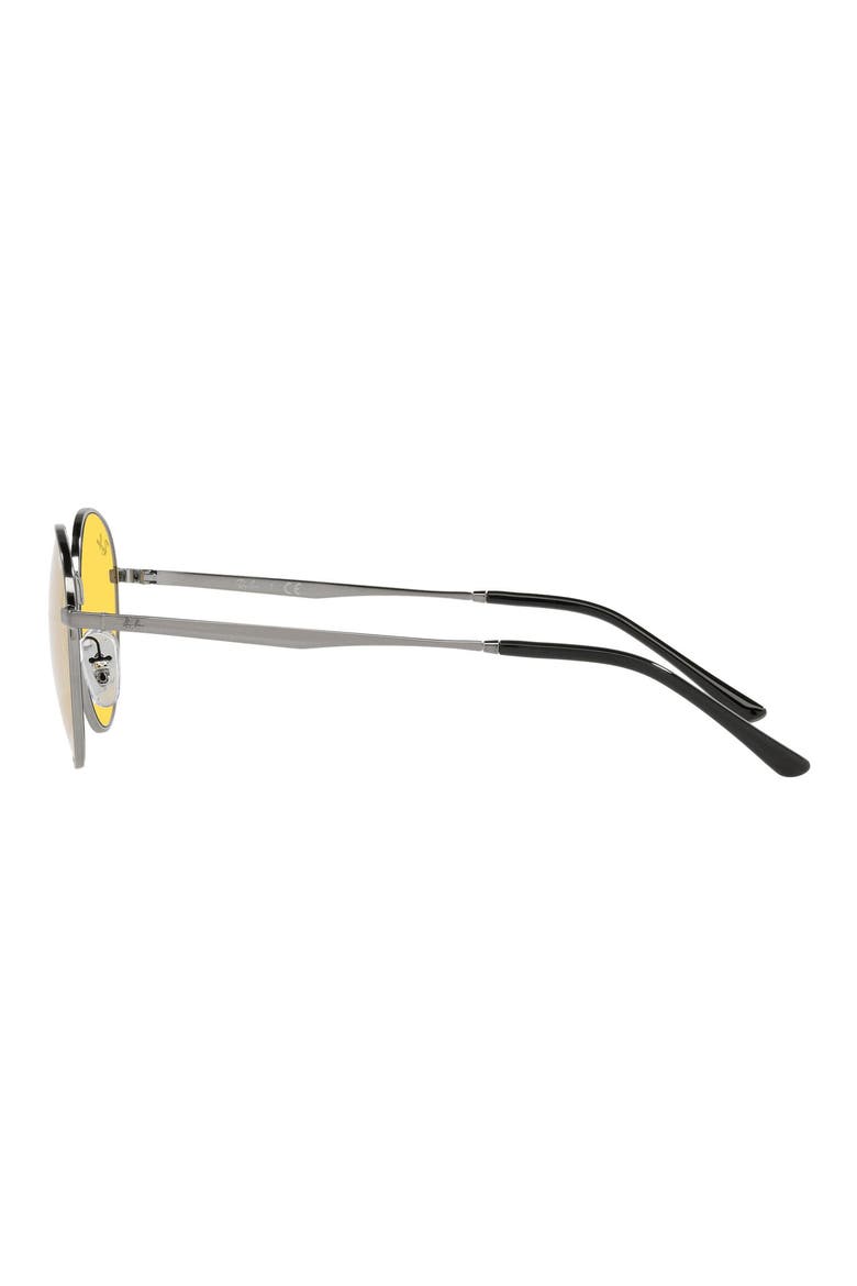 50mm Evolve Photochromic Small Round Sunglasses, Alternate, color, GUNMETAL/ YELLOW TO GREEN