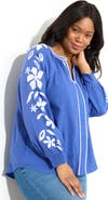 Live Unlimited Embroidered Relaxed Blouse