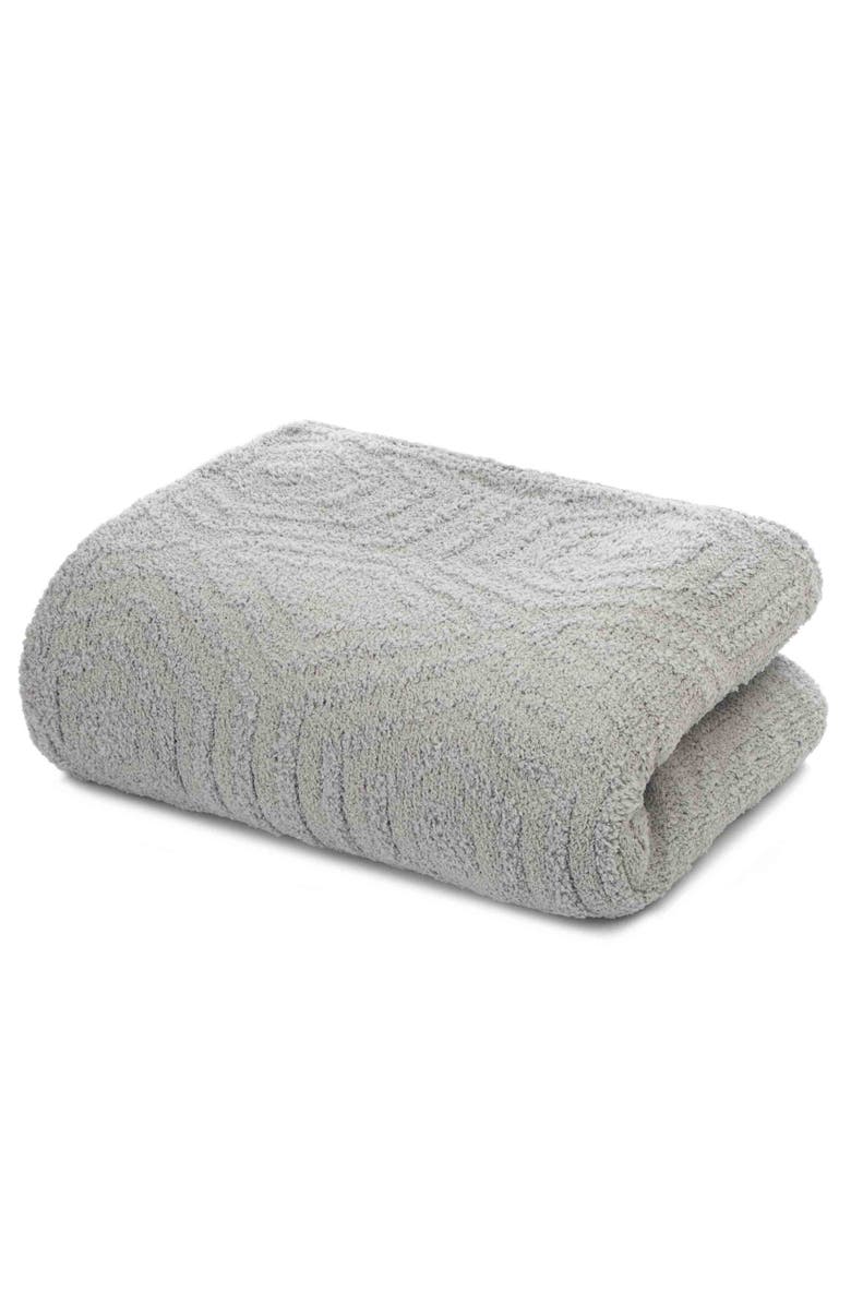 Kashwére Throw - Hexagon - Chenilla Cloud, Main, color, Stone