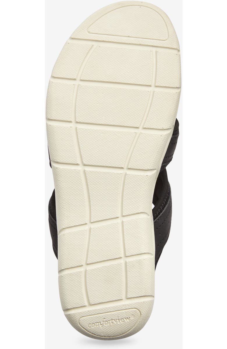 Comfortview The Alivia Water Friendly Slip On Sandal, Alternate, color, Black