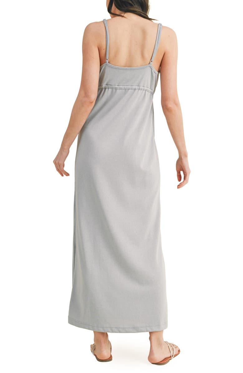WISHLIST Open Back Knit Maxi Dress, Alternate, color, Dove