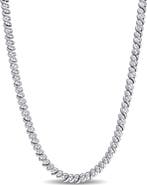 Julianna B. 1 CTW Diamond Braided Tennis Necklace